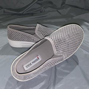 NWOT Grey / Gray Steven Madden Slip on Sneakers